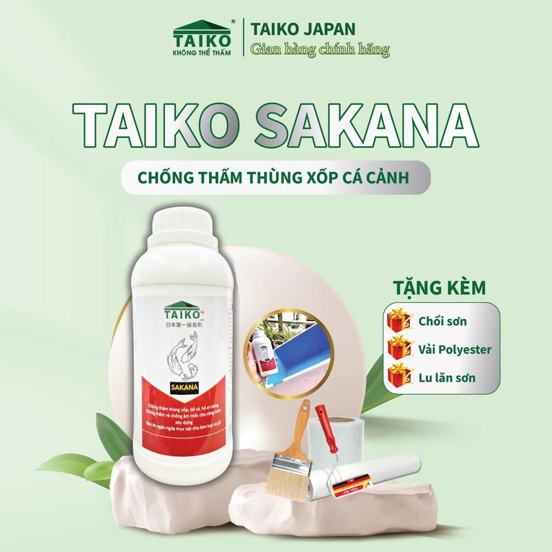 [0,1 Kg]Sơn Chống Thấm, Tạo Màu Thùng Xốp - Hồ Cá - Hồ Xi Măng, Chống Rêu, Tạo Màu Chậu Hoa, Chậu Câu Kiểng / TAIKO SAKANA.