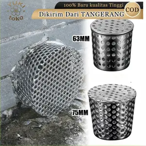 Roof Drain Dak Atap Saringan Got Talang Air Atas Stainless 63MM 75MM / Saringan Roof Drain Stainless Tutup Cap Lubang