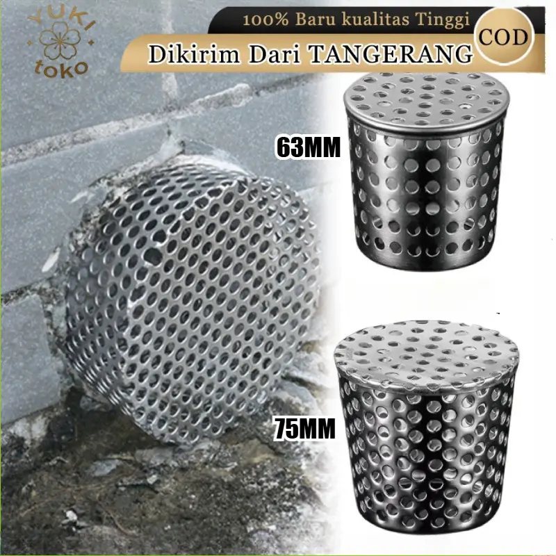 Roof Drain Dak Atap Saringan Got Talang Air Atas Stainless 63MM 75MM ...
