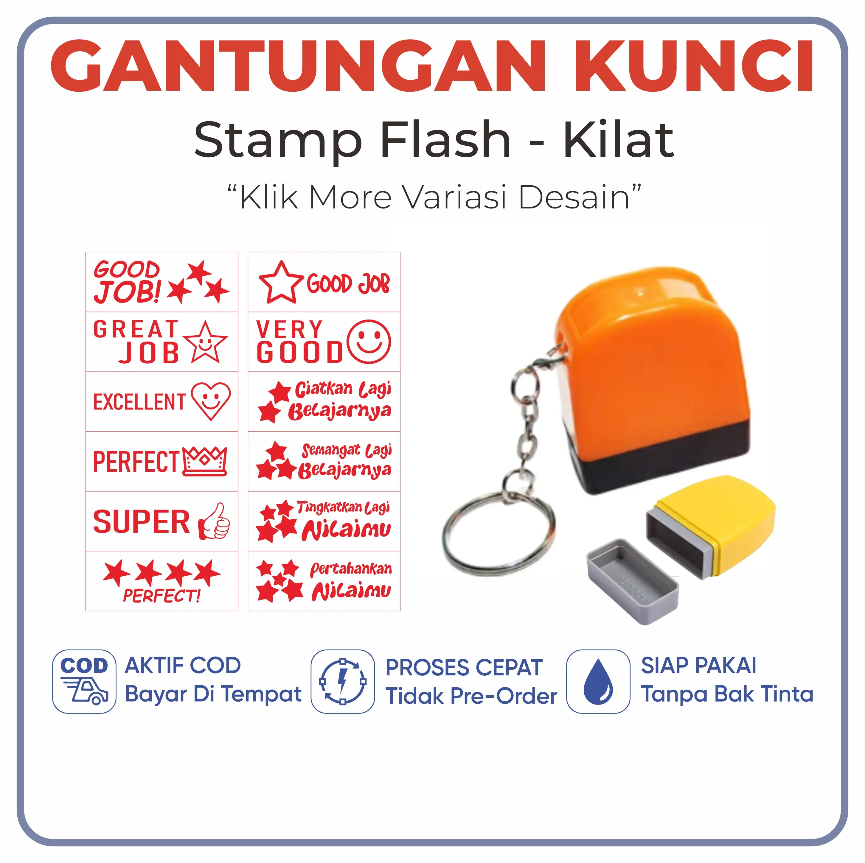 STEMPEL TK | PENILAIAN | REWARD | GURU | STEMPEL OTOMATIS Tinta Kertas