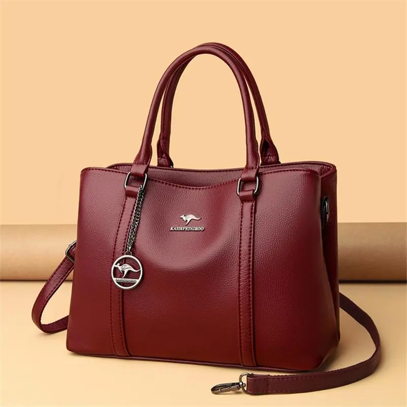 LAGI PROMO!!! Tas selempang wanita mewah besar untuk ibu cewe pengajian kado kerja retro Kulit