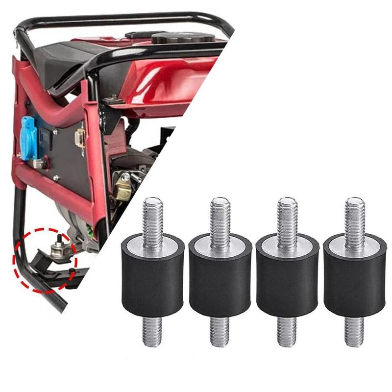 4 Pieces Rubber Shock Absorber M5 Stud Anti Vibrations Isolator Mounts for Boat Coils Water Pump Engines Home Appliances Car 3