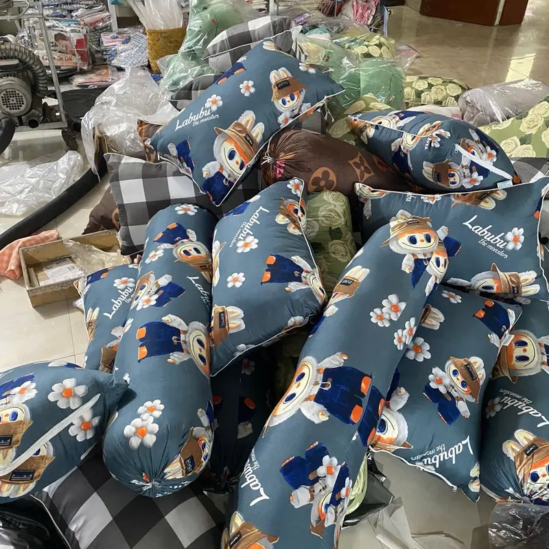 Combo 2 Ruột Gối  Đầu,1 Gối Ôm poly cotton mềm mại, êm ái 2