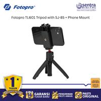 Gambar Fotopro TL601 Tripod with SJ-85+ Phone Mount – Sleek Black dari Sentra Digital Kota Surabaya 5 Tokopedia