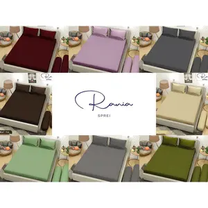 Rania Sprei Polos Single dan Double Set Ukuran 90x200, 100x200, 120x200, 160x200 180x200 Ujung Karet