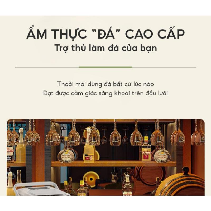 Product Introduction of [Giao hàng miễn phí] Máy làm đá mini nhanh 6 phút chất lượng cao, tủ lạnh mini gia đình 7