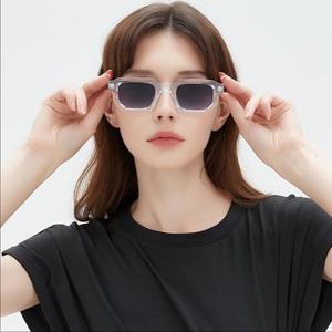 FS Transparent Sunglasses Women Gradient Lens | Korean Style UV400 Eyewear | Chic Square Shades Trending
