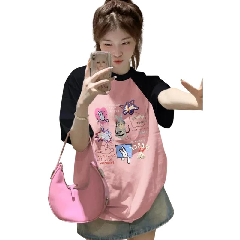 Áo thun RAGLAN form rộng tay lỡ in chữ beeyanbuy CAT Choice FA1-0507-14 0