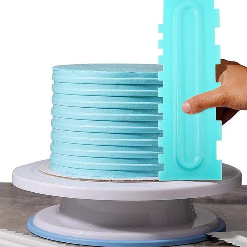 Buttercream Rope Edge Edge Cream Smoothing Scraper Comb Buttercream Icing Scrapper - Shop ...