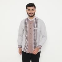 Gambar Dancus Baju Muslim Pria Baju Koko Motif Bordir Lengan Panjang Warna Coklat OLRM318 - XL dari Dancus Kota Administrasi Jakarta Barat 1 Tokopedia