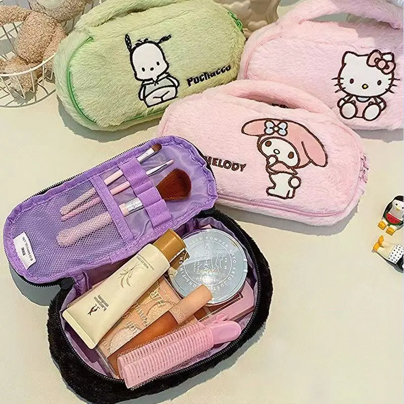 Sanrio Pochacco Kuromi Pencil Case My Melody Cinnamoroll Plush