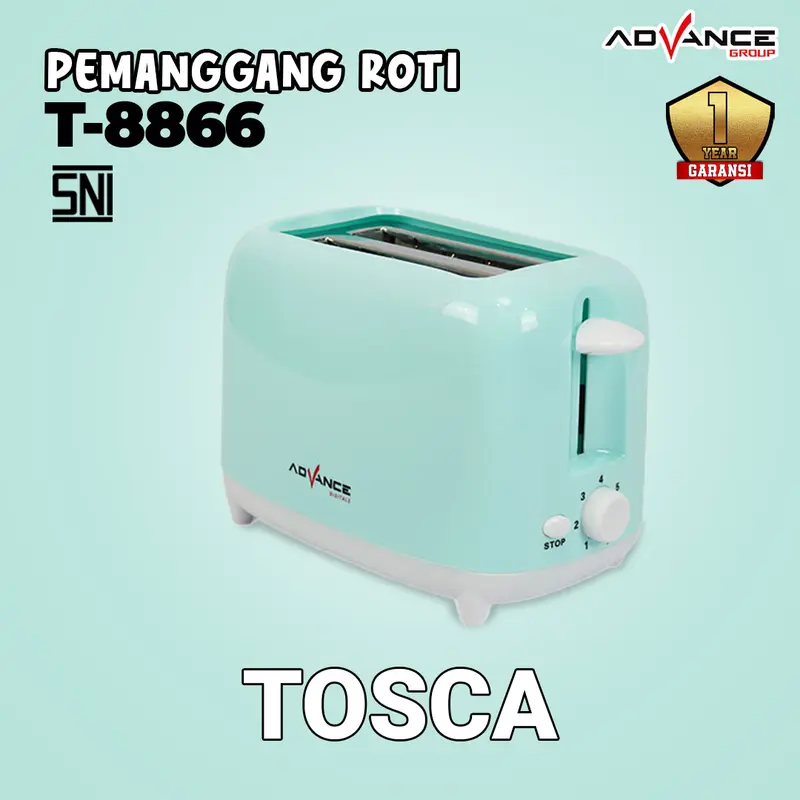 Ready Stock!!!{cod}ADVANCE T-8866  Mesin Sandwich Toaster Pemanggang Roti Advance T-8866 6