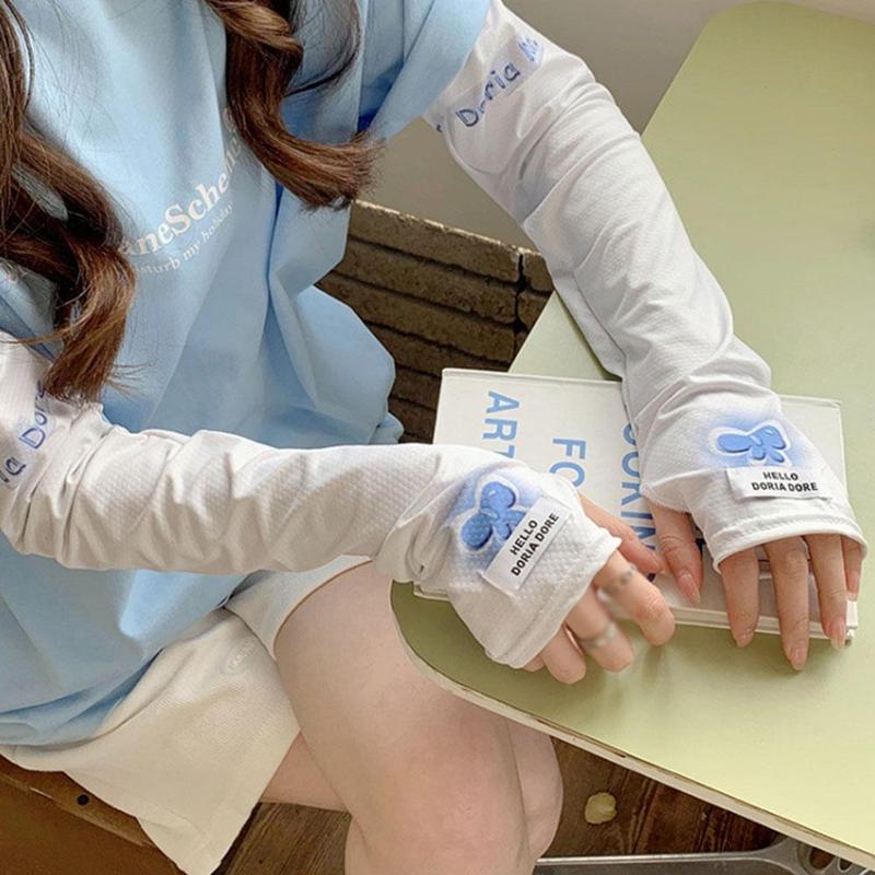 Product Introduction of Băng tay hình bướm tay áo chống nắng găng tay lái xe dài bảo vệ cánh tay ngoài trời thích hợp cho mùa hè 34