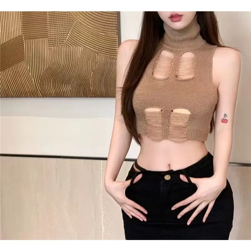 Girl's Tank Top Halter Knit Stretchy SEXY GIRLS/HOT GIRLS New Age Girls-W391 1