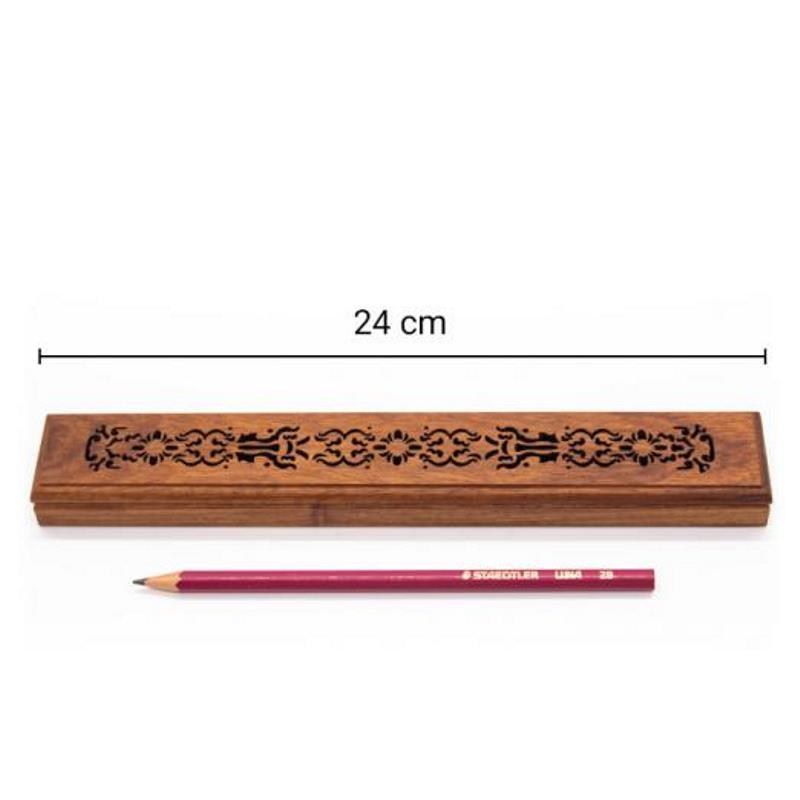 Đế Gỗ Xông Đốt Nhang Trầm Hương - Hộp Gỗ Hương Xông Nhang Trầm Hương Không Tăm 4