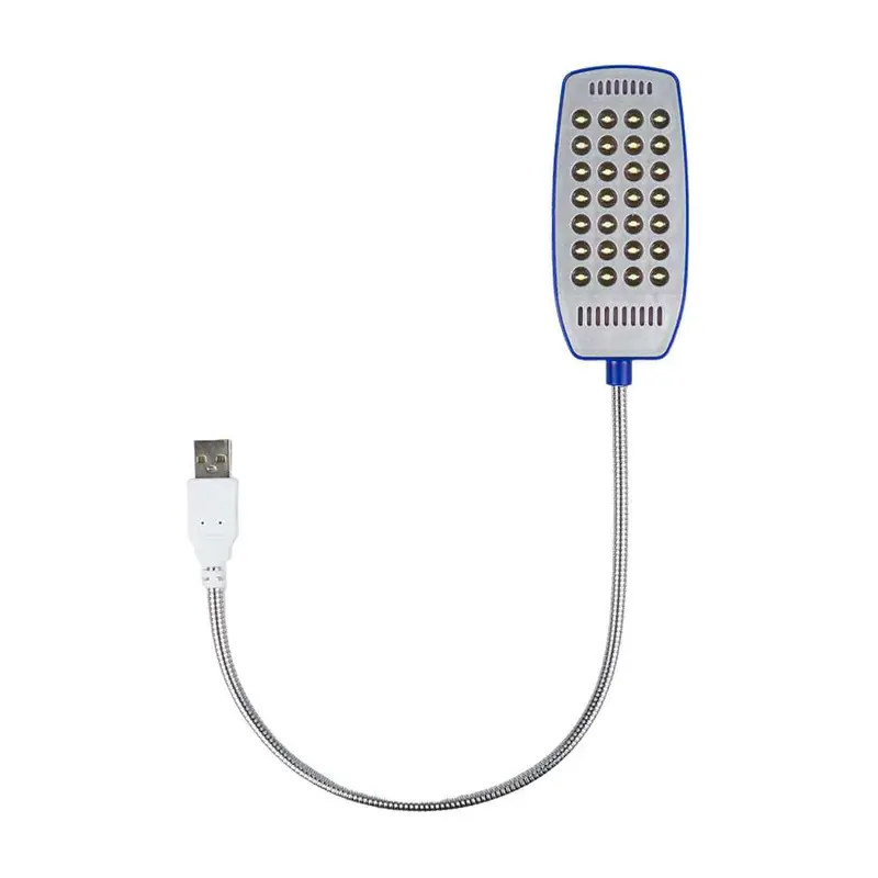 Lampu Baca Mini 28 LED USB Cool White 1.5W Saklar On/Off 1