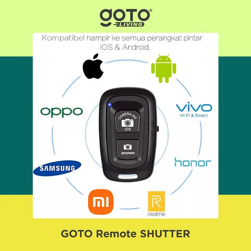 Goto [COD] Shutter Remote Bluetooth Kamera Hp Remot Selfie Camera Smartphone 4