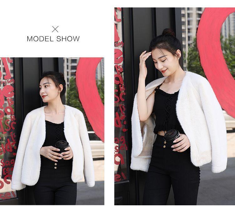 Product Introduction of Áo Khoác Lông Thú Thân Thiện Với Môi Trường, Dành Cho Nữ, Ngắn, Nhồi Bông Lông Chồn Giả Cao Cấp, Đa Năng, Áo Cardigan Bông Chần Bông, Thích Hợp Cho Mùa Thu Và Mùa Đông, Hàng Mới Về Năm 2024 10