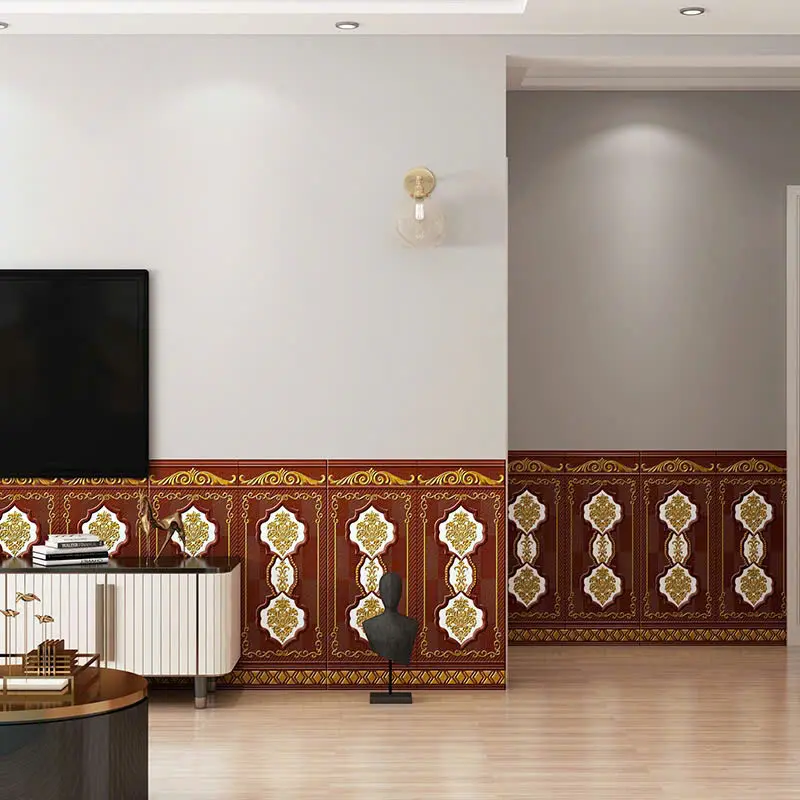 xốp dán chân tường kích thước 90x70 cm, mặt sau có sẵn keo 2