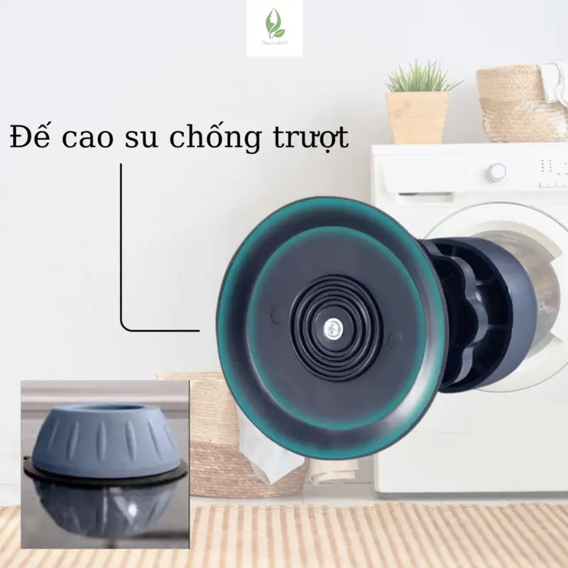Bộ 4 chân chống rung tăng giảm chiều, đế cao su chống rung, chống trượt tối ưu 5
