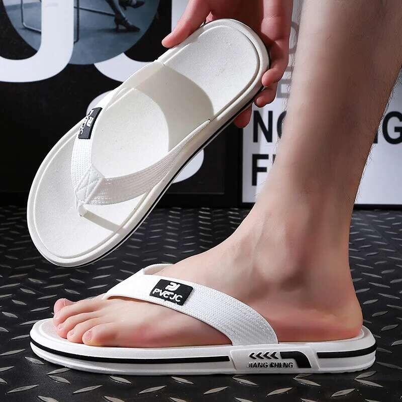 Product Introduction of Fashion Casual Flip ps Men Anti-slip Comfortable Beach Slippers Homewear Breathable Men's Outwear Slipper Home 0