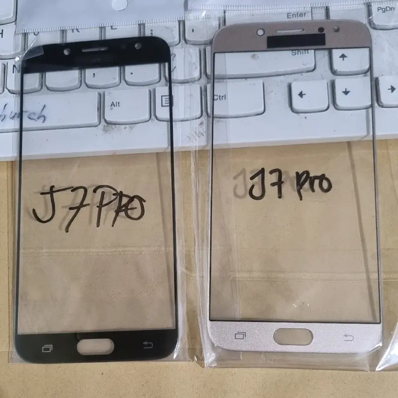 kaca depan non oca samsung j7 pro j730 layar sentuh touchscreen lcd Black Gold 0