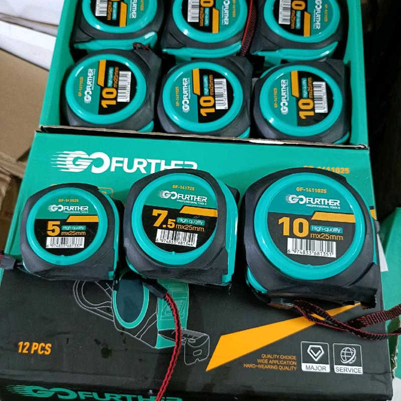 Hộp 12 Thước Cuộn Thước Lỗ Ban GF 2 MẶT bọc ngoài cao su chống va đập .độ bền cao lá