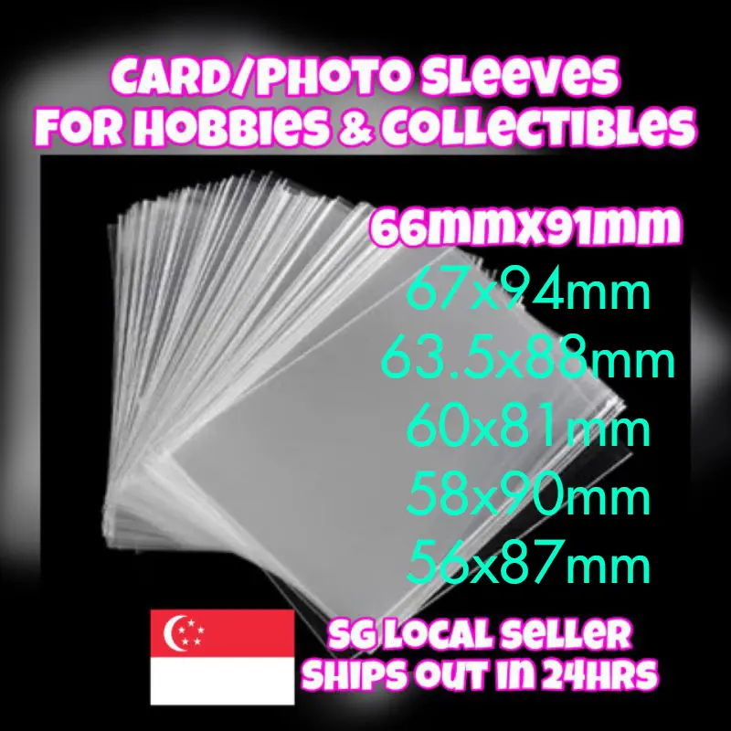 (SG) 100pcs Thick TCG Clear Card Sleeves High Quality | Pokemon MTG Yugioh One Piece Grand Archive Union Arena
