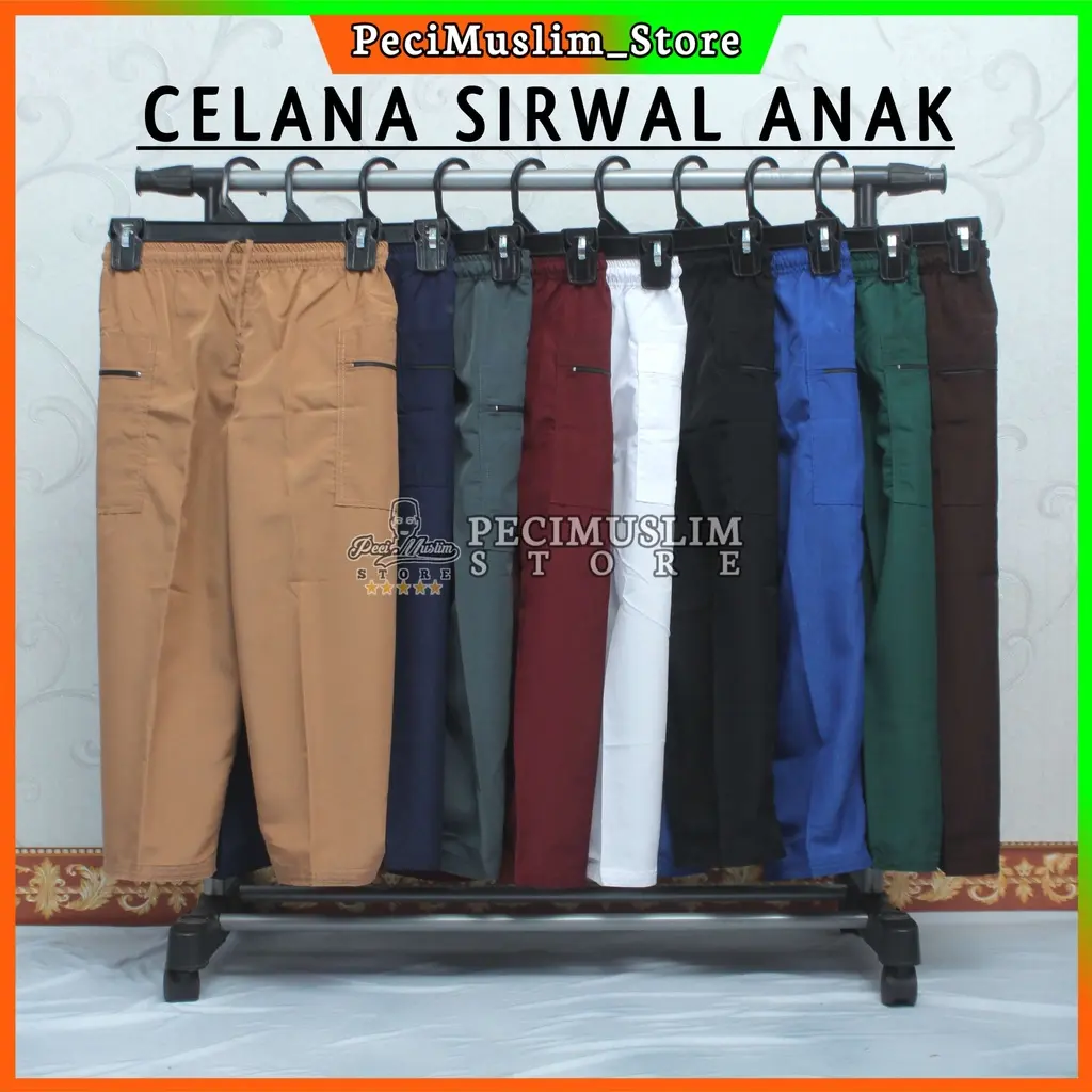 Celana Sirwal Pangsi Komprang Anak Laki Laki 4-13 Tahun