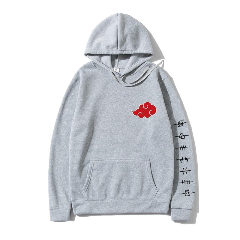 Product Introduction of Naruto Akatsuki Cloud Symbols Print Men Hoodies Sweatshirt Streetwear Hoodie Men Women Oversized Sweatshirt Baju Perkep 8