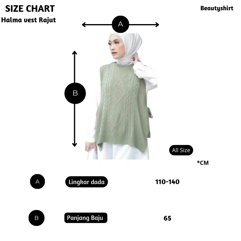 Beautyshirt ~ Halma Vest Bahan Rajut / Atasan Wanita Kekinian Rompi Rajut Tali Samping Ala korean Style brokat / outer Top Motif Santai 1