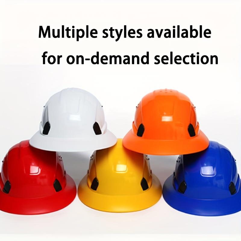 Product Introduction of 1pc Full Brim Safety Helmet With Breathable Structure, Safety Helmet Work Safety Helmet For Men And Women, 6-point Adjustable Ratchet Suspension 10