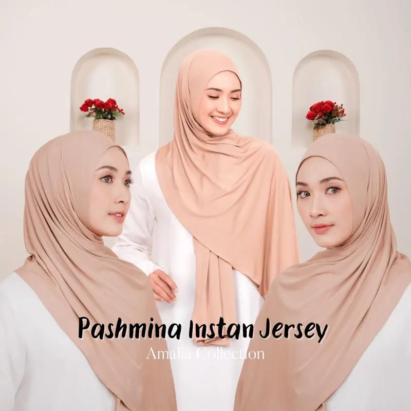 JILBAB PASHMINA JERSEY OVAL || HIJAB PASMINA INSTAN JERSEY PREMIUM || PASTAN KAOS OVAL TERBARU 4