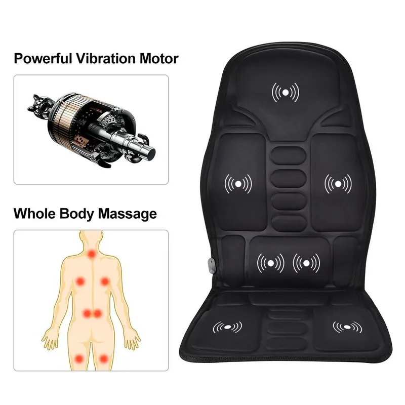 Đệm Ghế Massage, Điện, Làm Nóng, Rung, Cho Cổ Và Lưng Cổ Tử Cung, Đệm Cơ Thể, Thích Hợp Cho Ô Tô Và Gia Đình, Nệm Thắt Lưng 2