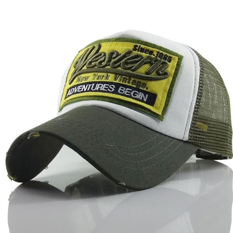Women Men Streetwear Letter Embroidery Mesh Dad Baseball Cap Snapback Hip Hop Outdoor Y2K Trucker Hats #452826 1