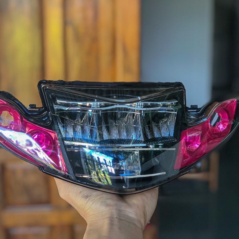 Choá đèn Xe Sirius xi nhan Hồng và Xanh dùng ốp sihelo