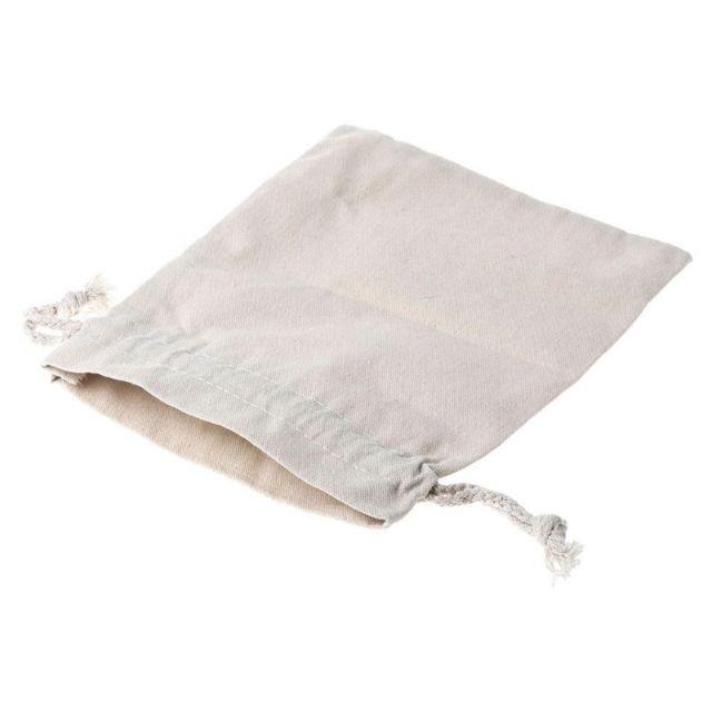 Túi vải canvas nhỏ mini có dây rút màu kem đậm đựng phụ kiện, cà phê, trang sức tiện lợi Canvas 2