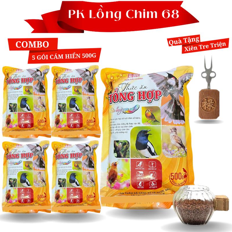  COMBO 5 GÓI CÁM HIỂN BẢO KHÁNH 500G + TẶNG XIÊN TRIỆN 