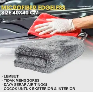 Kain Lap Microfiber EDGELESS 40 cm 40x40 40cm Detailing Mobil Premium