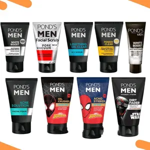 Pond's 100gr Men, Pond's Men pore vacum Facial Foam Membersihkan Mencerahkan Scrub