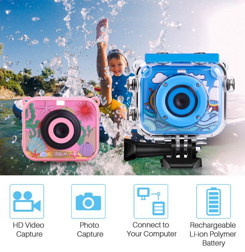 Product Introduction of Cross-Border Children's Digital Camera Drop-Resistant HD Home Gaming Outdoor Waterproof Camera Cartoon Student Camera 23