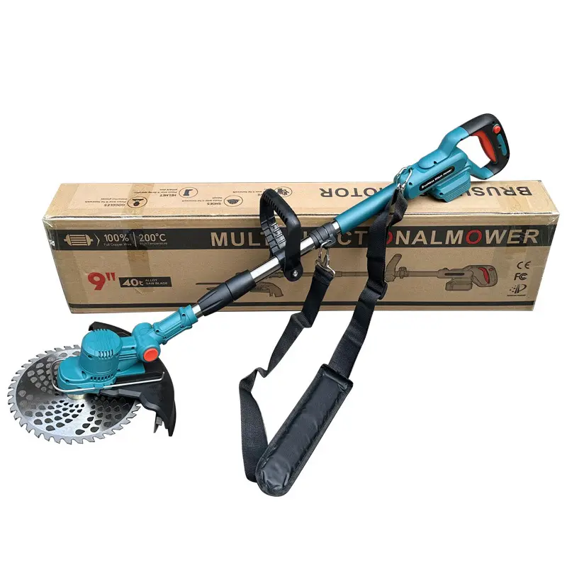 Electric Mower Multifunctional Grass Trimmer Lithium Rechargeable Handheld Small Farm Household Weeding Artifact Lawn Machine