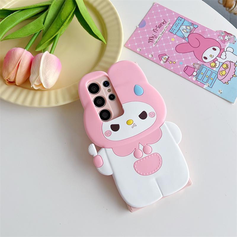 Product Introduction of Cartoon Casing For Samsung Galaxy A55 A35 A25 A15 A24 A23 4G A54 A34 A73 A53 A33 A13 A14 A22 A32 5G Phone Case Soft TPU 3D Cute Melody Wing Bear Anti-falling Silicone Protective Cover 7