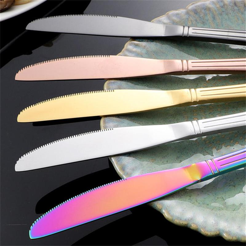 Dessert Spoons Hotel Western Steak  and Fork Set Western Tableware , Fork, Spoon, Coffee Spoon, Set of 4 Kitchen Cutlery Stainless Steel Cutlery 5