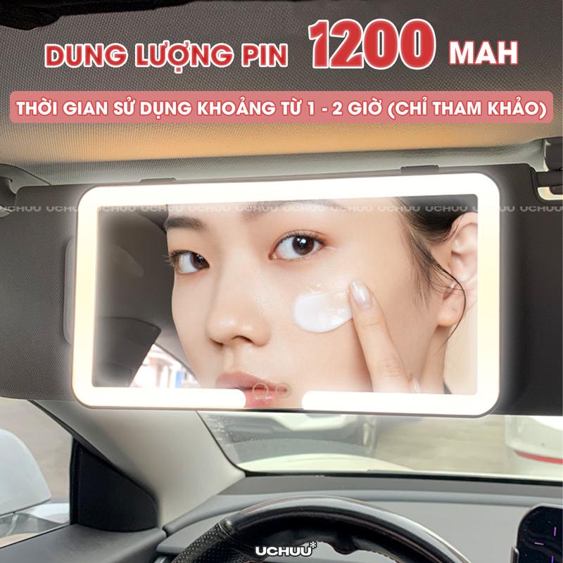 Product Introduction of Gương Trang Điểm LED Treo Ô Tô UCHUU Gương Có Đèn Gắn Che Nắng Xe Hơi Cảm Ứng Điều Chỉnh Độ Sáng 5