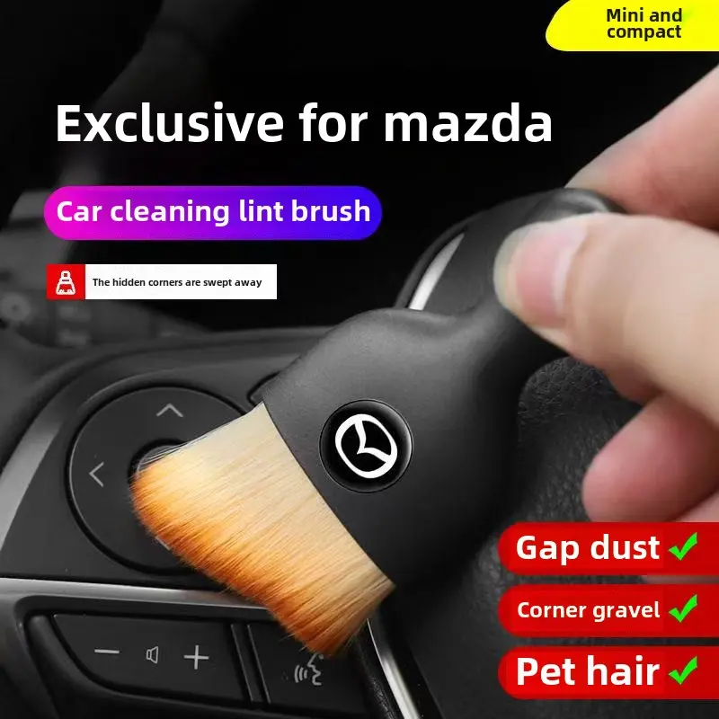 Car interior cleaning tool for Mazda 568CX3CX4CX5 dust removal air conditioning outlet soft bristle brush gap dust removal brush