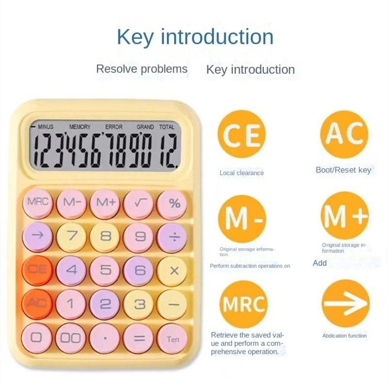 Product Introduction of New ABS Mechanical Keyboard Calculator Stationery Learning Supplies Calculator Multifunctional Electronic Calculator 10