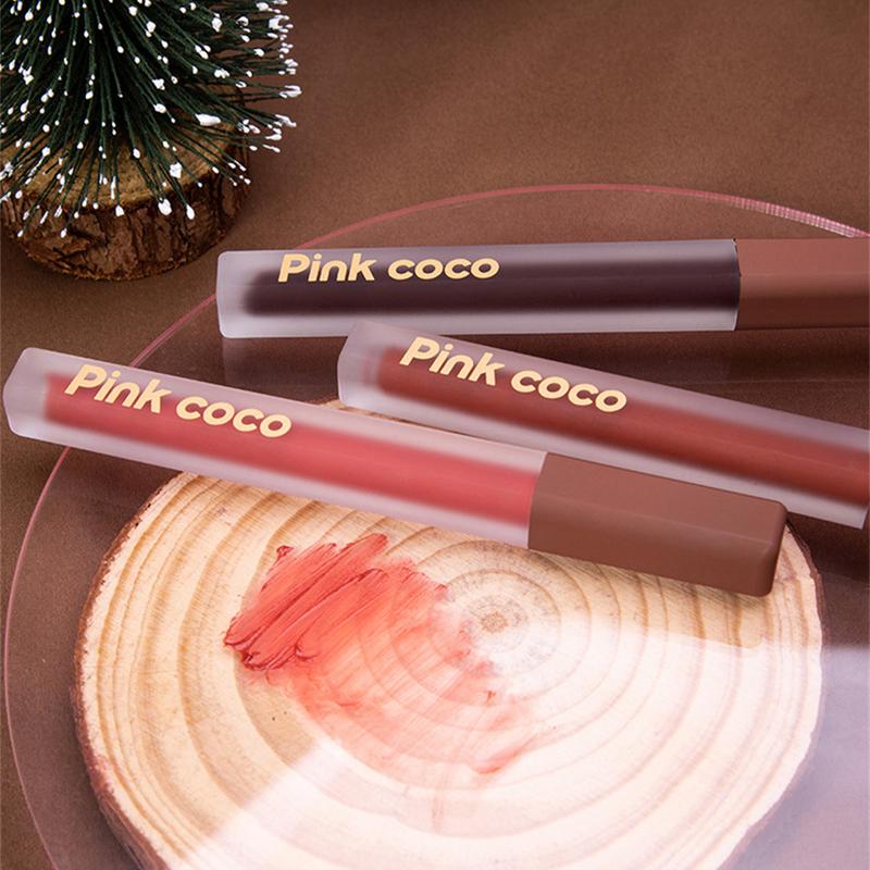 Son Kem Bùn, Pink Coco, 6 Màu Có Sẵn, Kết Cấu Lì Không Thấm Nước, Hiệu Ứng Bùn 4