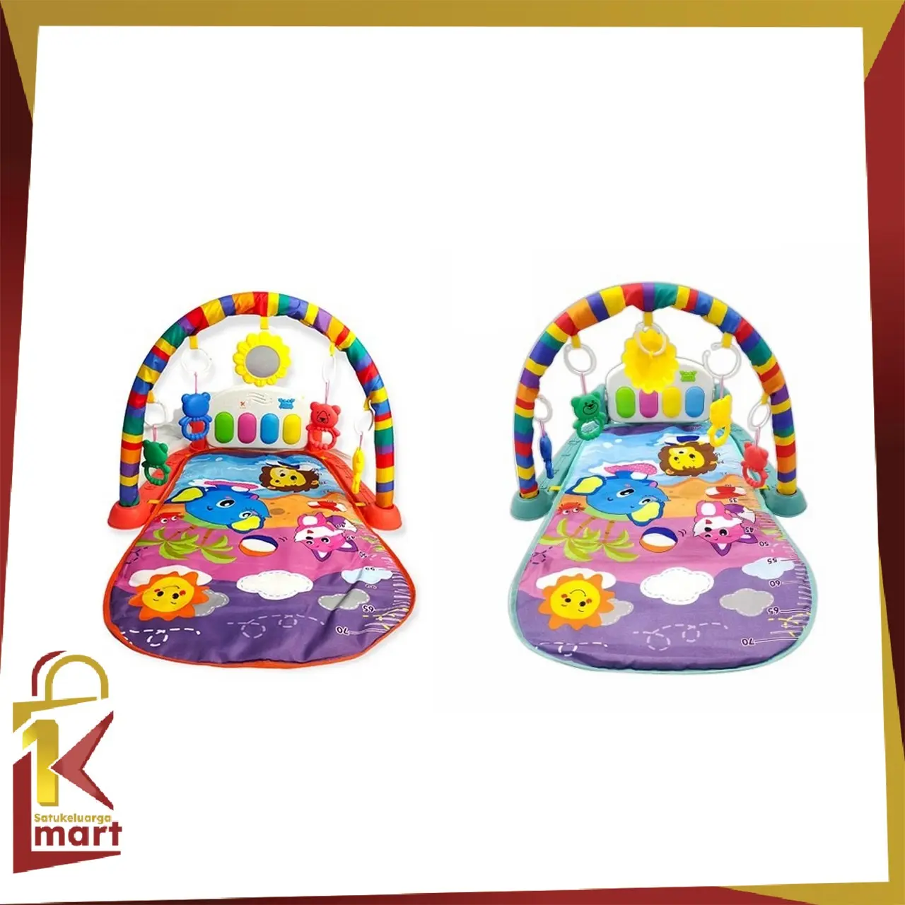[COD] SM M15 16 Mainan Anak Bayi Piano Alas Bermain Matras Kasur Bayi Playamat Kuning Merah