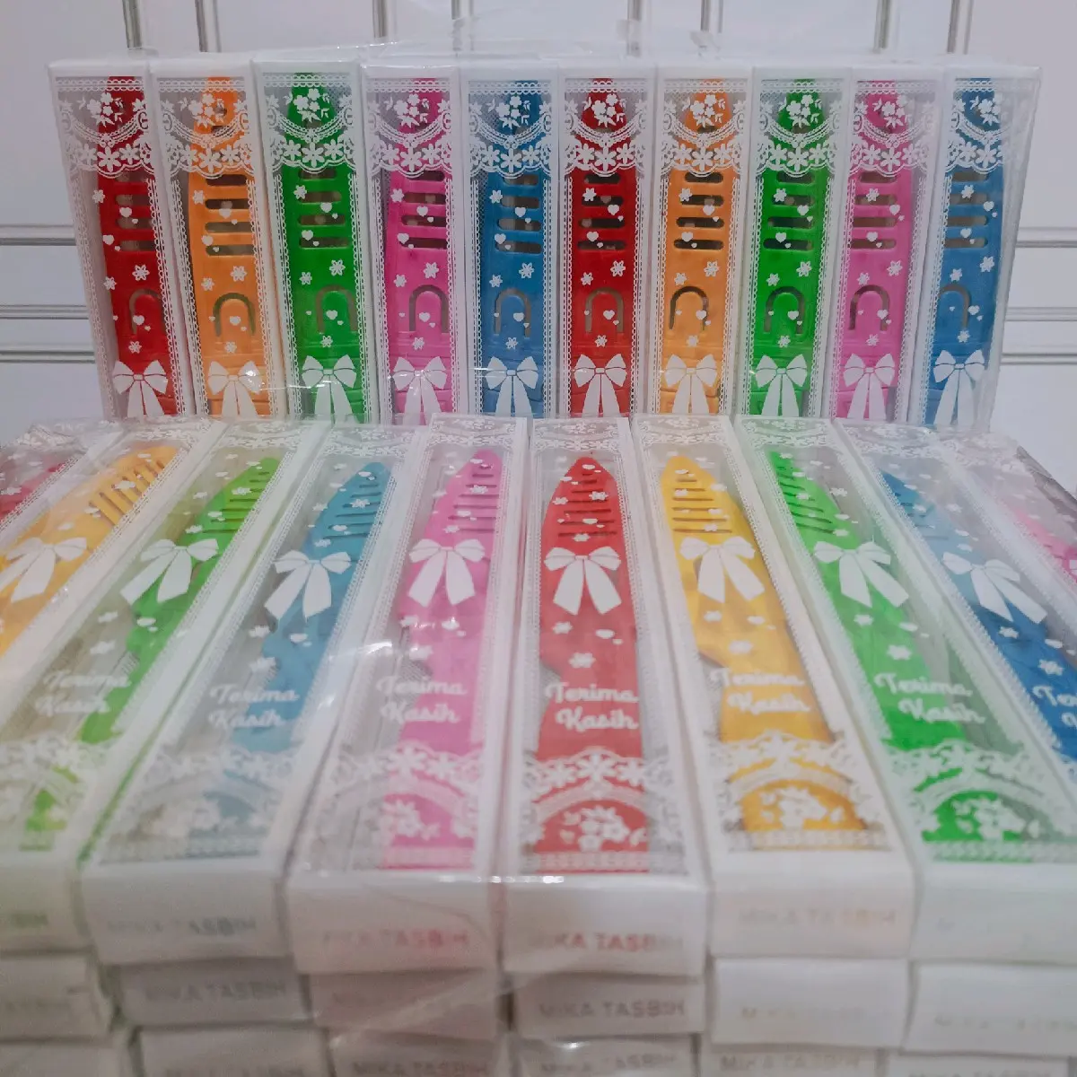 Souvenir Pernikahan Pisau Sarung Kemas Mika Motif
